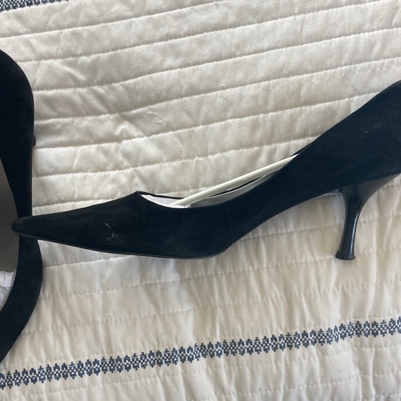 Nine West Black velvet heels - Picture 5 of 6